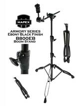  ◆◆半額以上の値引きです！Mapex B800EB Armory Boom Standオールブラック仕様 即決落札して頂けます。Ebony Black Finish_画像1