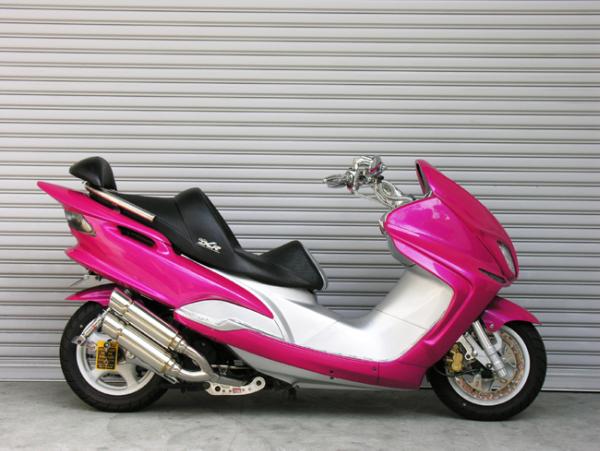 マジェスティ125社外マフラー Amazon | Realize マジェスティ125 バイクマフラー 5CA キャブ車