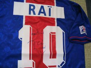  new goods ultra rare! Paris Saint-German lai- autograph autograph uniform 