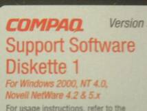 送料最安 140円 CDQ10：コンパック Smartアレイ・コントローラ　COMPAQ　Smart Array 532 Controller Support software CDとFD＋マニュアル_画像3