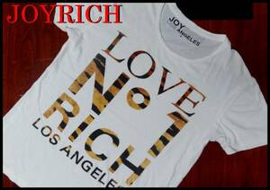  regular goods JOYRICH short sleeves T-shirt M Joy Ricci leopard print man and woman use white men's 