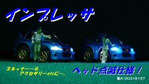 ★インプレッサ ＧＣ８★ヘッド点滅仕様★IMPREZA★Blue/H★