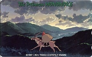 * Princess Mononoke. телефонная карточка *