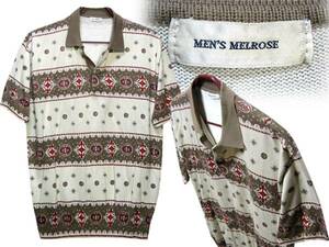 雰囲気柄！メンズメルローズ(MEN'S MELROSE）お洒落な半袖シャツ
