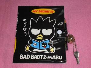 * ultra rare!1995 year Sanrio Bad Badtz Maru key attaching diary .*