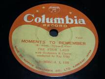 ■SP盤SPレコード■3562(A)　THE FOUR LADS　想い出の時_画像1