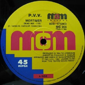 $ P.V.V. / MORTIMER (MG 006) Y2　ジュリアナ系　12インチ レコード盤