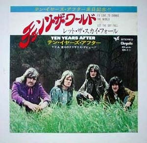 【7】テンイヤーズアフター(CH1キングCHRYSALIS1972年チェンジザワールドALVIN LEE直筆サイン入REALTIME AUTOGRAPH/TEN YEARS AFTER)