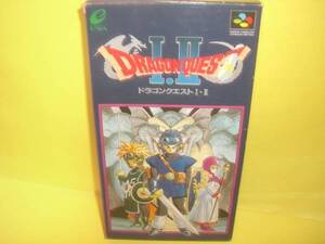 ☆中古☆ SFC 【ドラゴンクエストⅠ・Ⅱ】箱有・説無【即決】