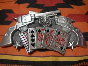 * two number . gun . playing cards gyambla-z buckle [ new goods ] large Marlboro man manner 