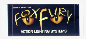 U.S.直輸入 ステッカー FOX FURY 44x85mm