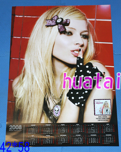 アヴリル・ラヴィーン Avril Lavigne 2008カレンダーポスター