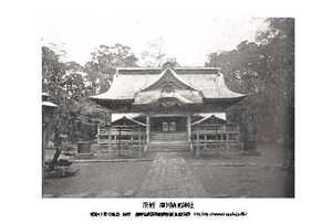  немедленная покупка, Meiji переиздание открытка, Ibaraki, sake ряд . передний бог фирма 1 листов,100 год передний. пейзаж 