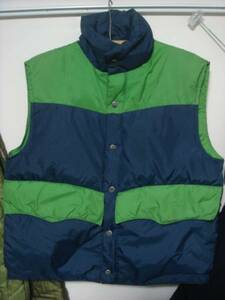 1411 Vintage HIGH ADVENTURE switch down vest OLD Old DOWN VEST old clothes USED