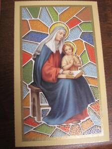 Art hand Auction Mie★076 Tarjeta de Navidad con pintura cristiana, antiguo, recopilación, impresos, otros