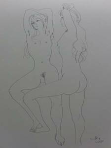 古沢 岩美、裸婦、美人画、大判高級画集より、新品額付 63
