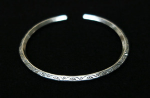 Thailand ( Karen)Ethnic Silver Bangle エスニックシルバーバングル　/銀 3