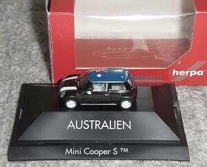 1/87 NEW Mini Cooper S black Australia MINI COOPER BMW