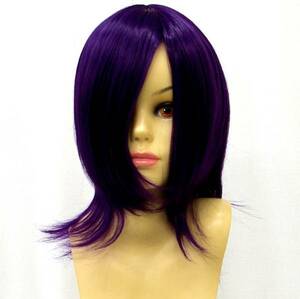 * sale * free shipping * immediate payment possibility * prompt decision * full wig Short purple / purple D4