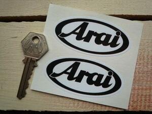 送料無料 Arai Sticker アライ ステッカーシール 75mm x2