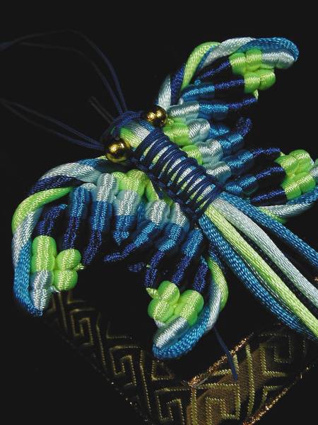 ♪立即决定【寿】最高品质手工编织绳吊饰蝴蝶1号, 手工制品, 内部的, 杂货, 装饰品, 目的
