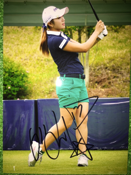 [Nicht zu verkaufen] Signiertes 2L-Foto von Lee Bo-mi '14②, Nach Sport, Golf, Andere