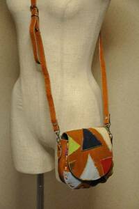 * leather patchwork 3WAY bag *