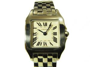 新品仕上げ済み カルティエ サントス ドゥモワゼルSM レディースウォッチ Santos de Cartier シルバー W25064Z5 クォーツ(電池式) 女性用