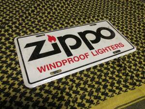 *Zippo Zippo number plate * steel made 