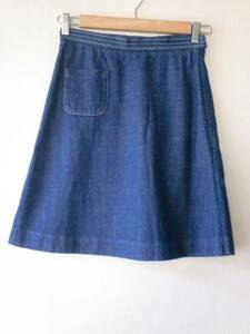 J&M Davidson Denim skirt 8 Aerio paul (pole) indigo blue J&M Davidson 