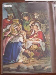 御絵★２９６　キリスト教絵画クリスマスカード
