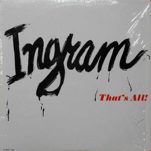 ◆INGRAM/THAT'S ALL (US LP) -David Mancuso, Loft