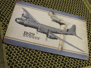 * the US armed forces B-29.. machine nose art large steel signboard [ new goods ]