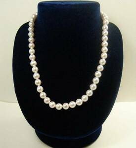 a..book@ pearl /8.4mm/ pink white /SV Class p/ necklace 