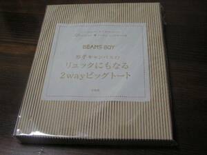 リンネル 2016年10月号付録 BEAMS BOY リュックにもなるビッグトート ※土日祝日発送無し