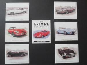  Britain made Jaguar E type collection card 7 pieces set *XKE*JAGUAR E-TYPE*XF* Norman te. chair 