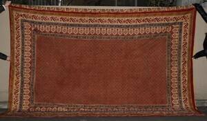 インド　特別良い状態のカシミア更紗　木綿に更紗　19世紀初め