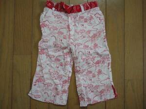  Gymboree * lovely red. street pattern put on footwear .. trousers *1 months 80