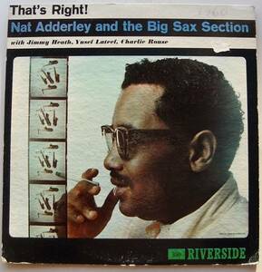 ◆ NAT ADDERLEY / That ' s Nat ◆ Riverside RLP-330 (blue:BGP) ◆ V