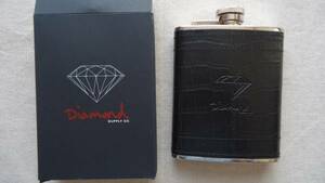 Diamond Supply Co. Brilliant Flask 黒 %off 携帯用ウイスキー2 ダイアモンド スケートボード レターパックプラス ボトル フラスク