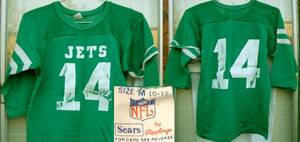 Sears Rawlings フットボール JETS Tシャツ ナンバー 70s レア