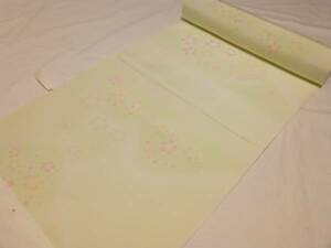  new goods silk cloth * long kimono-like garment ( length ground .)* green ground .. mountain pattern. 