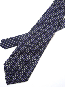  Ralph Lauren necktie * black / purple / fine pattern pattern /USA made 