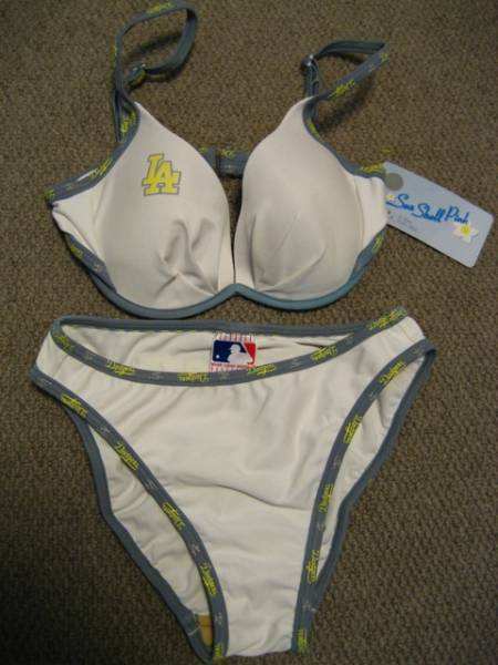 新品dodgersドジャースlosangelesウエッサイmlbビキニ水着Mダンサーチカーナchicanaラティーナlatinaレゲエreggaeダンサーウエッサイ