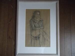 Art hand Auction Œuvre authentique garantie ! Dessin au pastel de l'artiste espagnol Shoji Ishihara !, Ouvrages d'art, Peinture, Dessin au pastel, Dessin au crayon