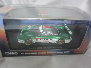  EBBRO 1/43 super GT 2005 TAKATA DOME NSX #18 GREEN