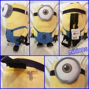  American direct import Mini on Karl p Rush bag soft toy rucksack doll import miscellaneous goods rare Uni baUSJ Mini on zminions