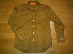 * handmade * cotton do Be weave long sleeve shirt L new goods free postage equipped 