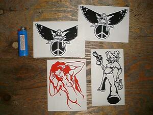 *AKMS* cutting sheet set band series seal sticker ROCK PUNK lock SK8