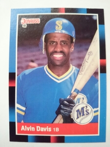 ★来日外国人 デービス 近鉄 バファローズ ALVIN DAVIS DONRUSS MLB 1988 #193 SEATTLE MARINERS シアトル マリナーズ アルビン